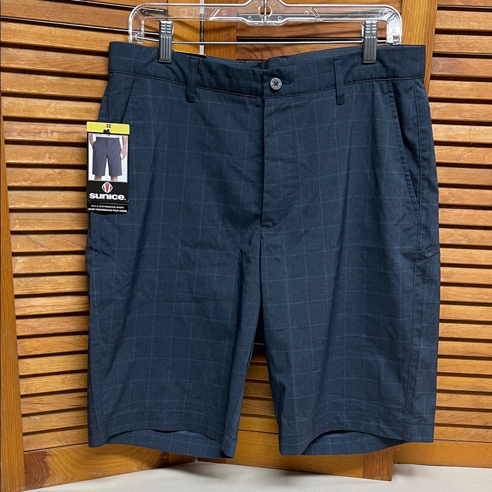 Sunice Men's Dark Checkered Shorts